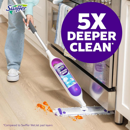 Swiffer PowerMop Multi-Surface Mop Kit for Living Room Aesthetic, Sleek Cordless Design with Fresh Scent
