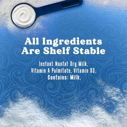 Swiss Miss Nonfat Dry Milk Powder – Long-Lasting Emergency Pantry Supply for Winter Storm and Power Outage Backup