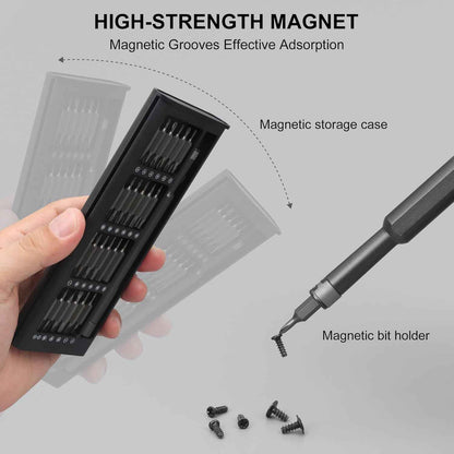 SHARDEN 49-in-1 Screwdriver Set – IT Technician Repair Tool for Workstation, Magnetic Driver Kit for Faster PC and Laptop Builds