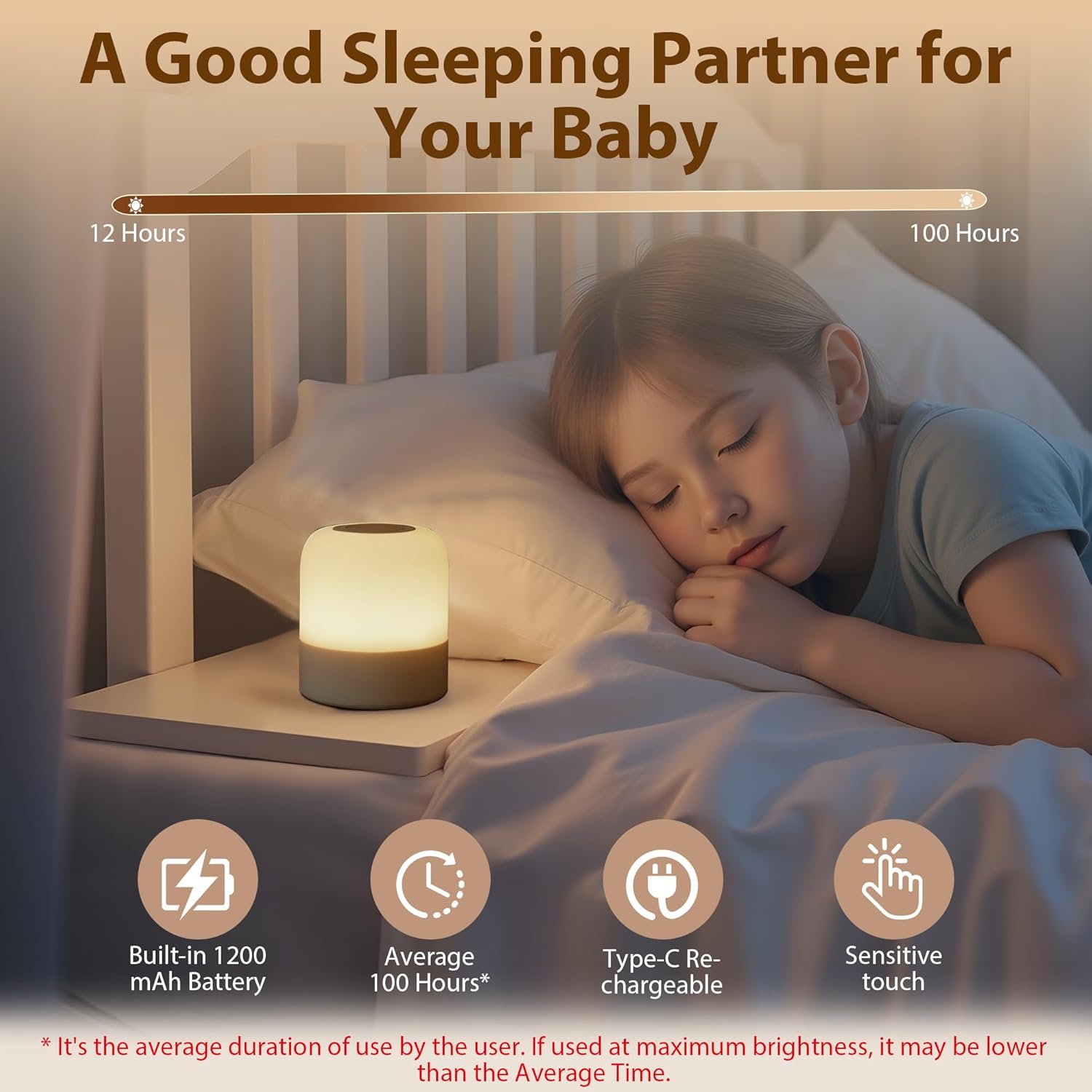 tabletop or hang-anywhere dual placement (bedside, tent, stroller)