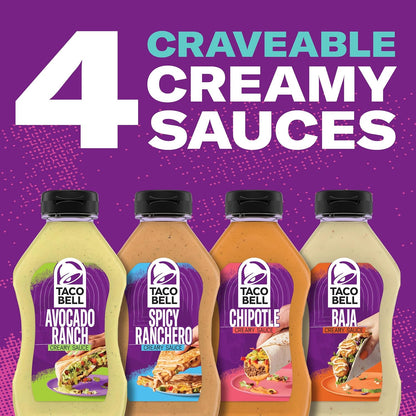 Taco Bell Creamy Chipotle Sauce – Family Dinner Finisher for Kid-Friendly Taco Nights and Lunchbox Wraps
