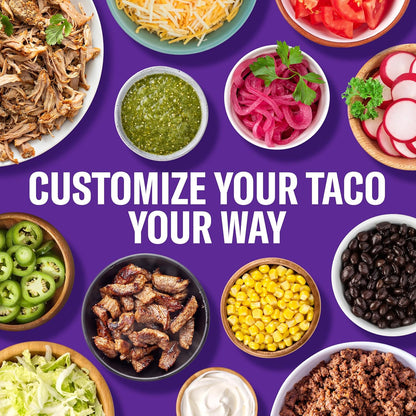 Taco Bell Crunchy & Soft Taco Cravings Kit as a Nostalgic Gift, Taco Bell Fan Gift Set with Mild Sauce and Seasoning