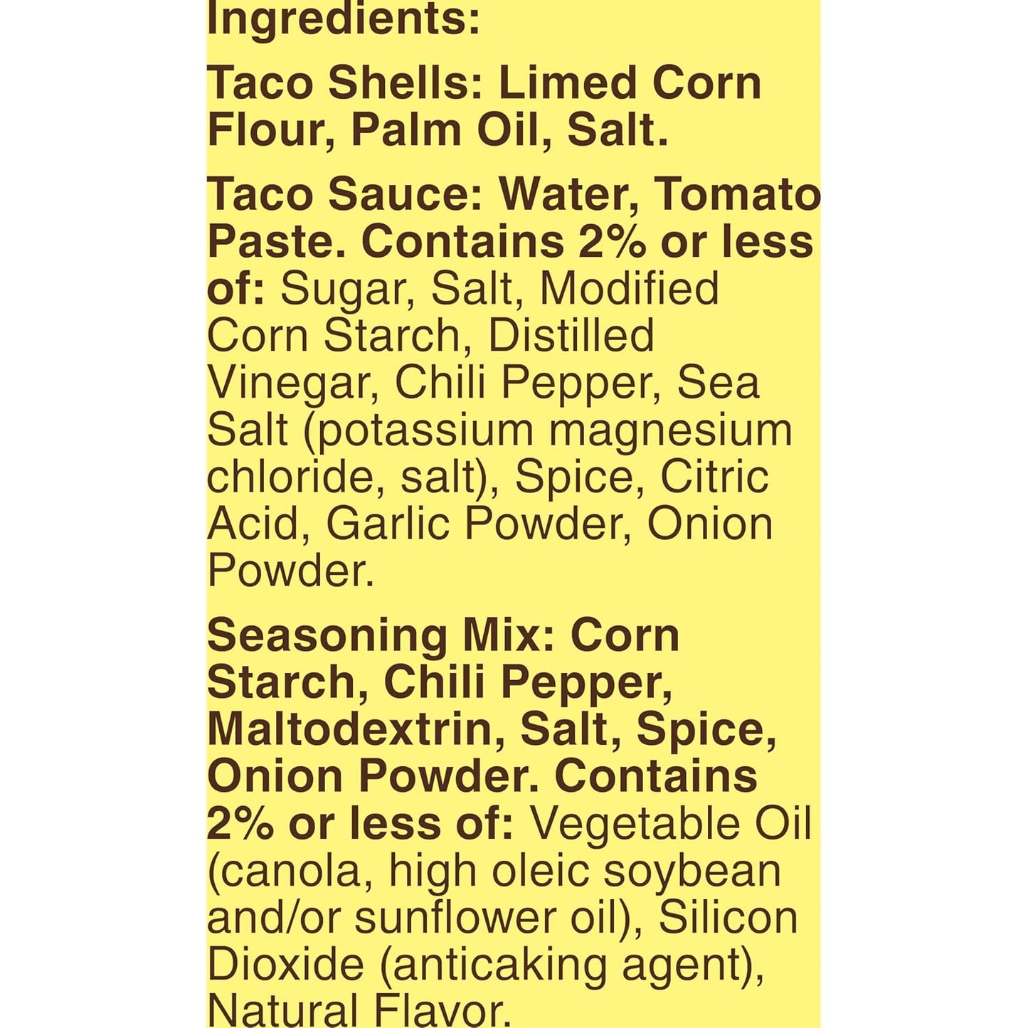 taco seasoning mix packet