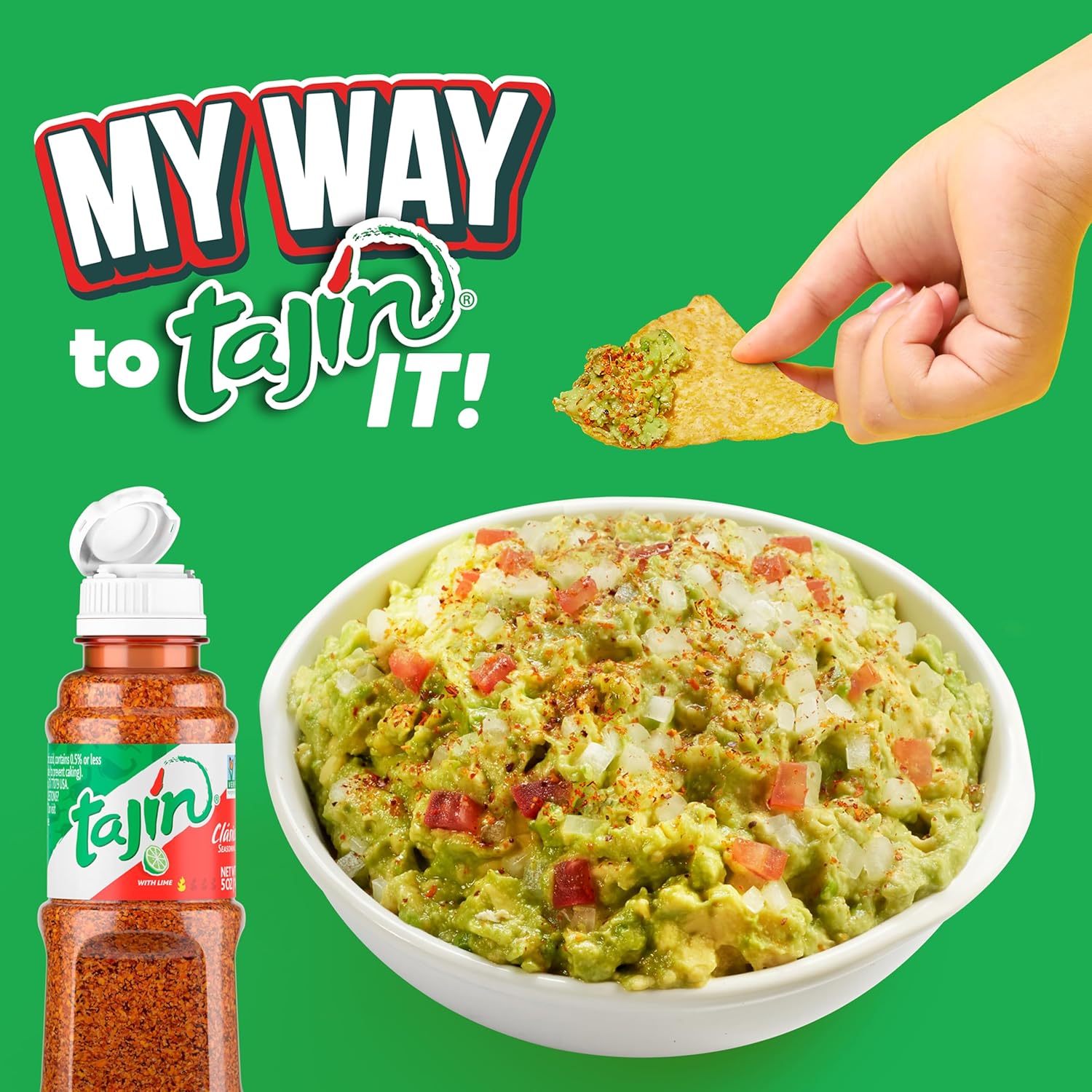 Tajín Clásico Chili Lime Seasoning – Mild Chili Lime Salt to Make Kids Eat More Fruit and Veggies