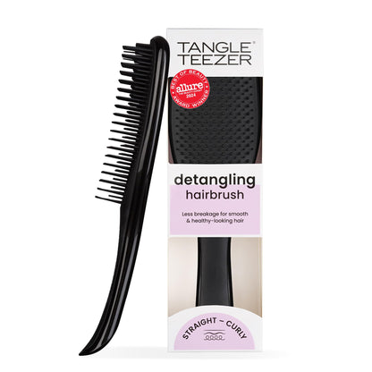 Tangle Teezer Ultimate Detangler Brush for Wet &amp;amp; Dry Hair, Eliminates Knots &amp;amp; Reduces Breakage for Straight to Wavy Hair Types, Liquorice Black