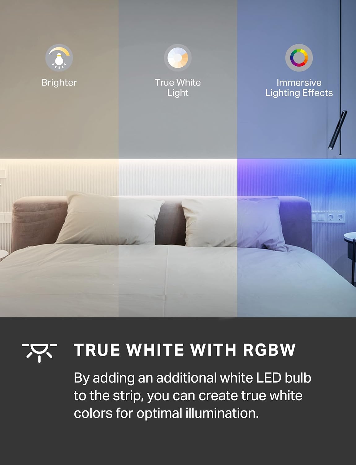 Tapo TP-Link Smart LED Strip – Focus-Boosting Home Office Backlighting with True White 1000 Lumens