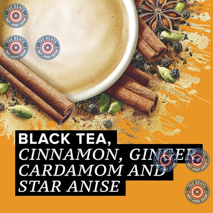 TAZO Chai Latte Concentrate – Quick Afternoon Pick Me Up for Home Office Focus Sessions, 32 oz Carton