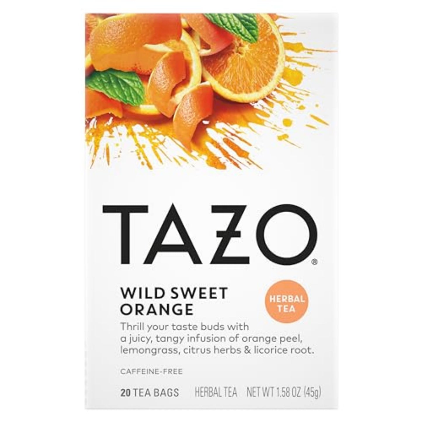 TAZO Passion Herbal Tea Bags – Caffeine-Free Family Friendly Herbal Drink for Kids and Parents