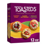 Toasteds Crackers Variety Pack – Lunchbox Snack for Kids Who Want Variety, 12oz Box