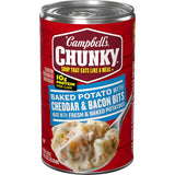 Campbell's Chunky Cheddar Bacon Potato Soup – Quick Microwavable 18.8 Oz Meal for Workplace Pantry