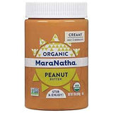 MaraNatha Organic Creamy Peanut Butter for School Lunchboxes, Kid-Approved PB&J Spread