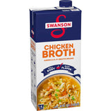 Swanson 100% Natural Chicken Broth – Gluten-Free and Fat-Free Cooking Liquid for Family Meals and Kids' Lunches