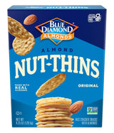 Blue Diamond Almonds Nut Thins Cheddar Cheese – 3g Protein Office Desk Cracker for Afternoon Focus Snacking