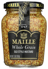 Maille Mustard Old Style – Premium French Pantry Staple, 7.3 oz Reusable Glass Jar for Elevated Dining