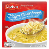 Lipton Recipe Secrets Instant Chicken Noodle Soup Mix – Quick Family Dinner Side Dish for Busy Parent Nights, Two Single-Serve Packets