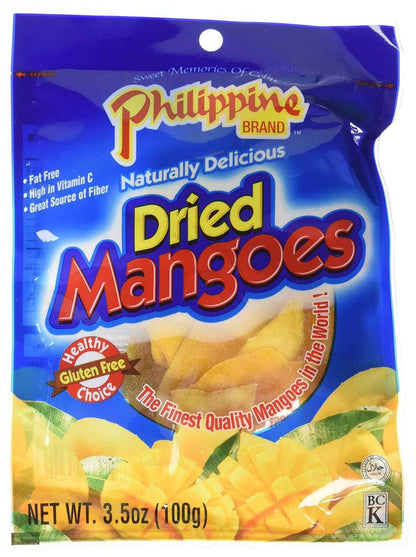 Philippine Brand Dried Mangoes – Lunchbox-Friendly Snack for Kids' School Days