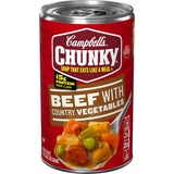 Campbell's Chunky Soup with Country Vegetables – Filling Single-Serve Meal for Calorie-Conscious Routines, 18.8 Oz