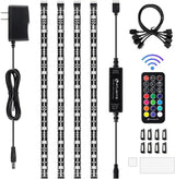 HitLights LED Strip Lights – Safe LED Lighting for Kids Room and Playroom, Cool Touch 12V RGB Strip with Remote