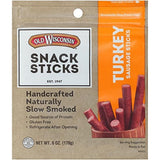 Old Wisconsin Turkey Sausage Snack Sticks – Portable Protein for Hiking, Camping, and Trail Fuel