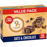 Fiber One Chewy Bars Oats and Chocolate – Pantry Staple Family Snack for Lunchboxes and Snack Drawer, Mega Pack 15 Ct