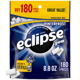 ECLIPSE Winterfrost Sugar Free Chewing Gum – Resealable Travel Pack for Rideshare Drivers and Passenger Comfort