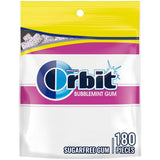 ORBIT Bubblemint Sugar Free Chewing Gum 180 Piece Bulk Bag, Diabetic and Keto Friendly Daily Chew