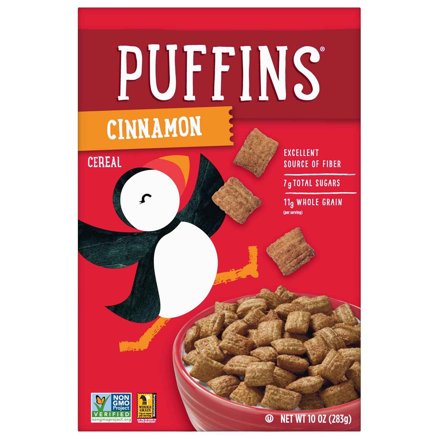 Barbara's Bakery Puffins Cinnamon Cereal – One-Box Pantry Essential for Clutter-Free Kitchens