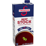 Swanson Beef Stock, 32 oz Carton – Single-Ingredient Pantry Staple for Simple Cooking