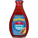 Ortega Salt-Free Taco Sauce – Low-Sodium Mexican Flavor Boost for Meal Prep