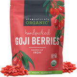 Viva Naturals Organic Goji Berries – Thoughtful Wellness Gift for Her, Birthday and Holiday Self-Care Present, 8 oz