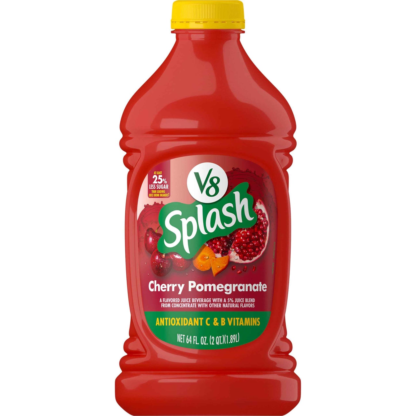V8 Splash Berry Blend Juice Beverage - Guilt-Free Vitamin C Drink for Calorie-Counting Lifestyle
