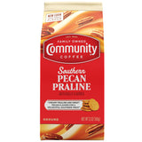 Community Coffee Pecan Praline Ground Coffee – Low-Acidity Brew for Focused Afternoon Work Sessions, 12 oz Medium Roast