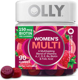 OLLY Women's Multivitamin Gummy – Bedside Daily Wellness Ritual for Energy and Immunity, Berry Flavor, 90 Count