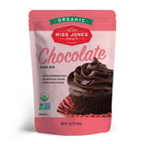 Miss Jones Baking Organic Chocolate Cake Mix – Clean-Ingredient Dessert for Wellness-Minded Home Bakers, Vegan and Non-GMO