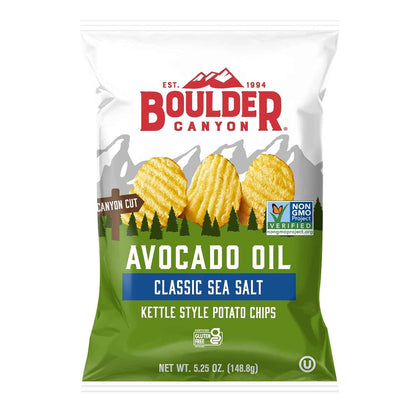 Boulder Canyon Avocado Oil Kettle-Cooked Chips – Premium Small-Batch Crunch for the Elevated Hostess Pantry