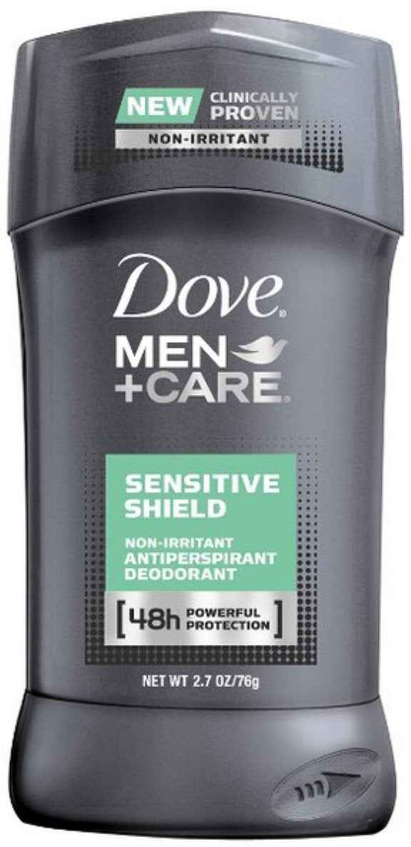 Dove Men+Care Antiperspirant Stick Sensitive Shield 2.7 oz Pack of 4 Gentle Daily Deodorant for Men with Sensitive Skin