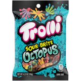 Trolli Sour Brite Octopus Gummy Worms – Portable Road Trip Snack and Travel Candy for the Car