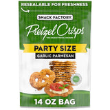 Snack Factory Pretzel Crisps Original Non-GMO 14 oz Party Size Bag for Backyard Patio and Picnic Dipping