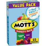 Mott's Fruit Flavored Snacks – Lunch Box Snack for School-Age Kids, Gluten Free 22 Pouch Value Pack