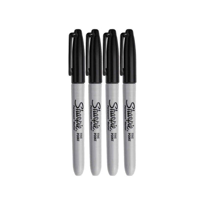 Sharpie Permanent Markers Fine Point Black – Home Office Labeling Essential for Files, Bins & Notebooks