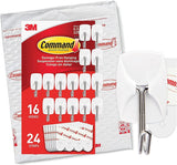Command Small Wire Toggle Hooks for Less-Is-More Home Styling, Reusable Damage-Free Hooks for Uncluttered Bedroom and Entryway