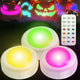 3-led color changing puck lights