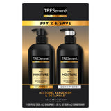 TRESemmé Rich Moisture Shampoo and Conditioner Set – Self-Care Hair Ritual for Dry Strands, 2 Count 28 oz Bottles