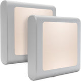 MAZ-TEK Plug in Night Light with Dusk to Dawn Sensor – Fall Prevention Night Light for Elderly Parents, Hallway and Bathroom Safety Light, 2 Pack