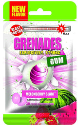 Grenades Gum Peppermint Bang 30ct – Portable Breath Freshener for Camping and Rest Stops
