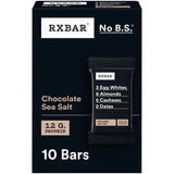RXBAR Chocolate Sea Salt Protein Bars – 12g Protein Desk Snack for Office Focus and Afternoon Productivity, 10 Count