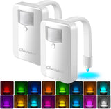 LuminoBowl Toilet Night Light – Flameless Motion Activated Bathroom Light for Elderly and Kids Night Safety