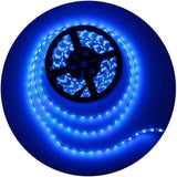 ALITOVE 12V Low-Voltage Blue LED Strip Light Safe Around Kids and Pets, 16.4ft IP65 Touchable Glow