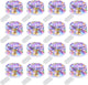 10 Ft-16 Pack-30 LED - Multicolor