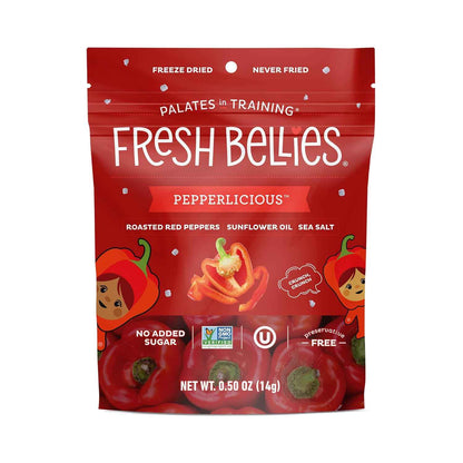 Fresh Bellies Balsamic Strawberry Freeze-Dried Pouches – Non-GMO Treat for Clean-Eating Pantry Routines